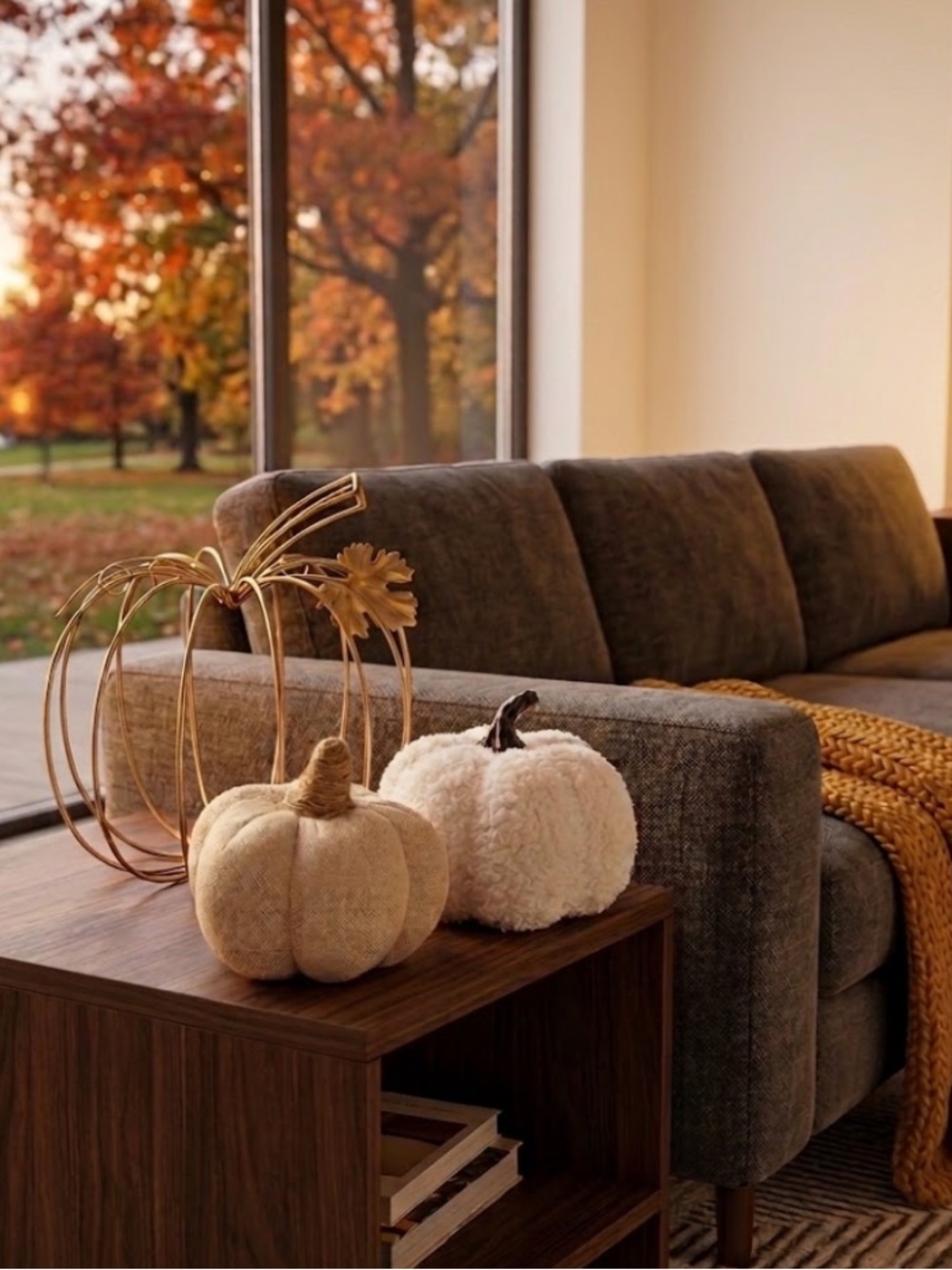 Decorative Pumpkins 3-pack NWOT